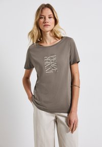 Street One - Print T-shirt - braun Thumbnail Image 1