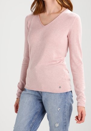 Maglione - mottled light pink