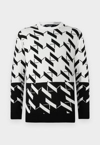CREW NECK - Džemperis - black/grey