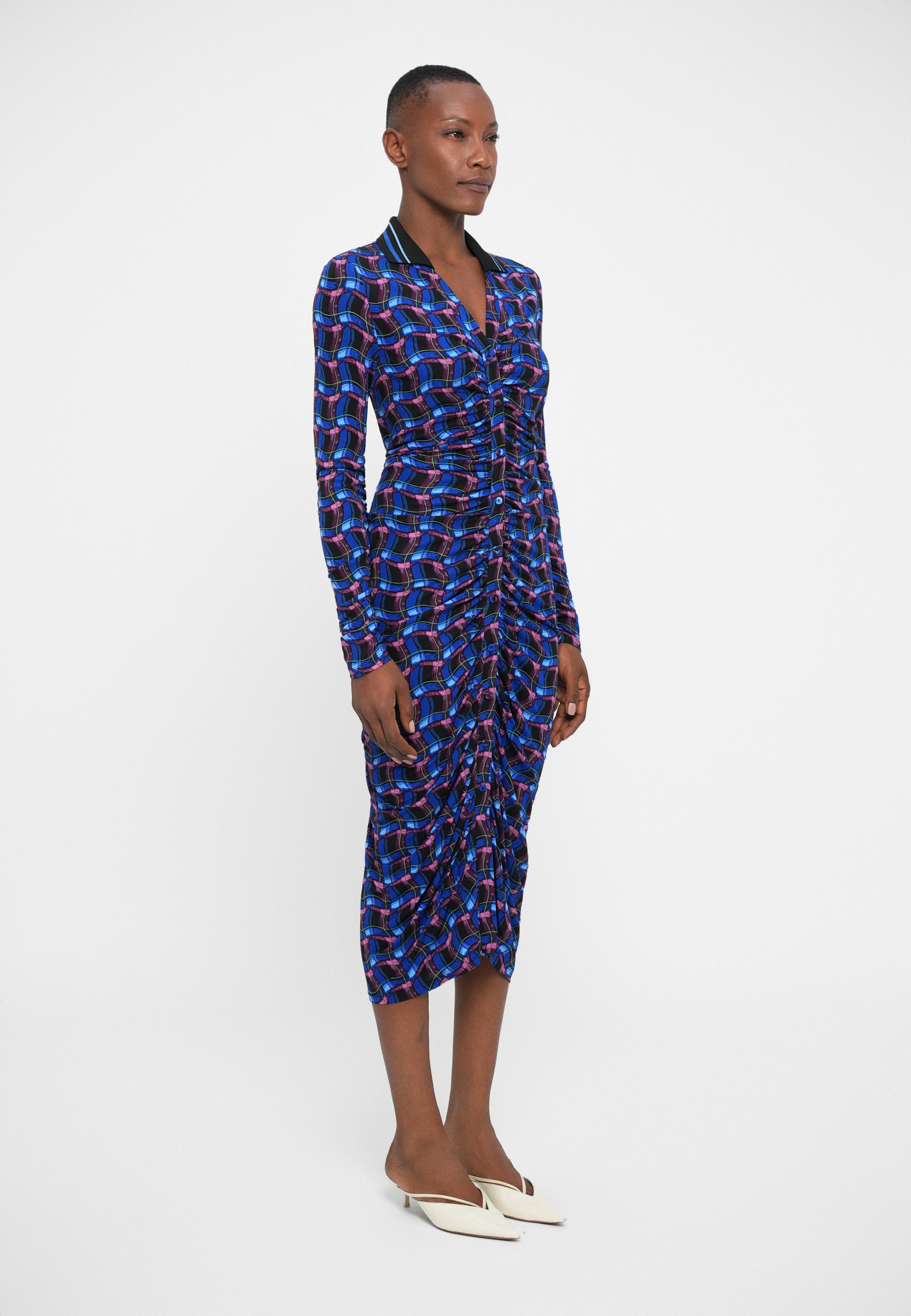 Diane von Furstenberg SHESKA DRESS - Day dress - Blue/blue