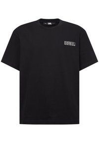 KARL LAGERFELD OVERSIZED IKON FASHION - Triko s potiskem - black