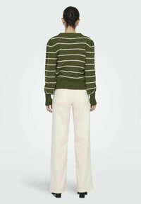 JDY JDYSIGRID LIFE ON PUFF - Pullover - winter moss