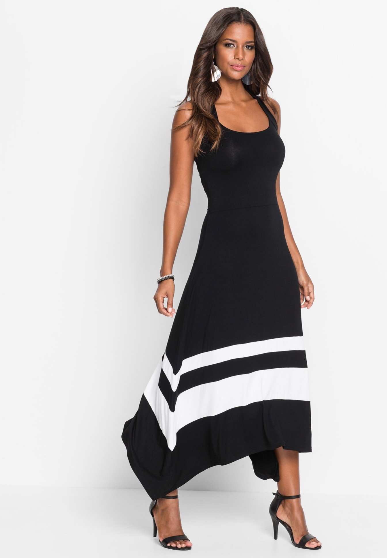 bonprix Vestito lungo - schwarz/multicolore - Zalando.it