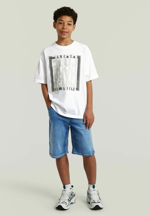 G-STAR, BOYS OVERSIZED T-SHIRT - T-Shirt print - white