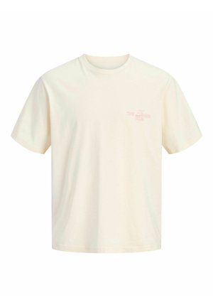 Jack & Jones, JORSKETCH TEE SS CREW NECK TG - T-shirt imprimé - antique white