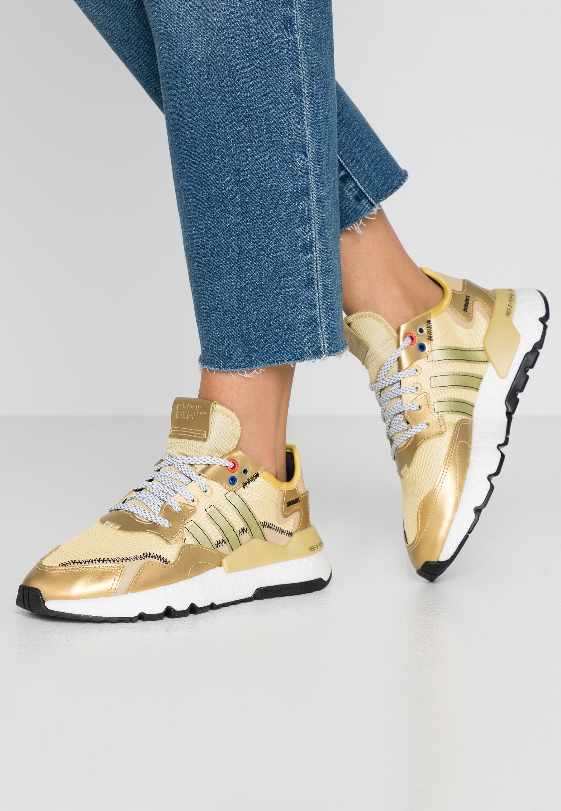 adidas nite jogger gold