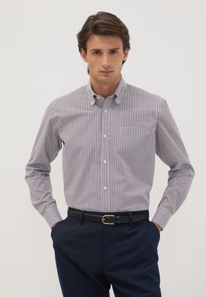 OVS, CHECKED BUTTON-DOWN SHIRT, REGULAR FIT - Hemd - blue brown