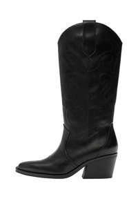 Cizme cowboy/biker - black