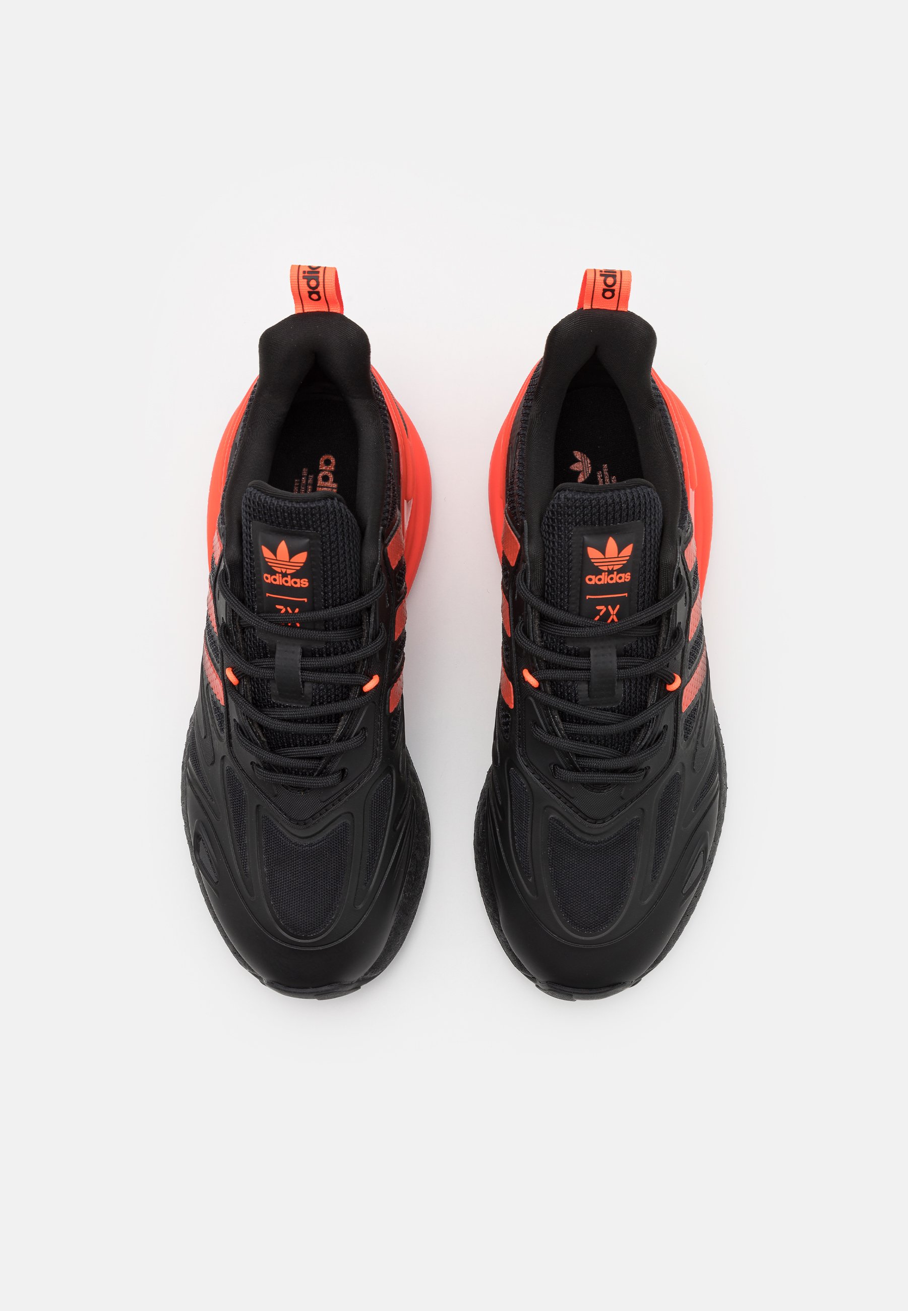 adidas Originals ZX 2K BOOST 2.0 UNISEX - Sneaker low - core black/solar  red/semi solar gold/schwarz - Zalando.de