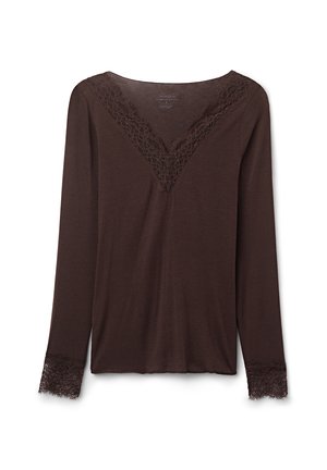 Intimissimi, V-NECK ULTRALIGHT - Langærmet T-shirt - brown