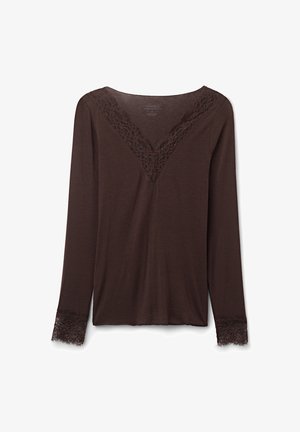 Intimissimi, V-NECK ULTRALIGHT - Langærmet T-shirt - brown