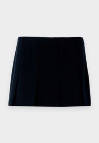 WIDE PLEATED MINI SKIRT - Mini skirt - black beauty