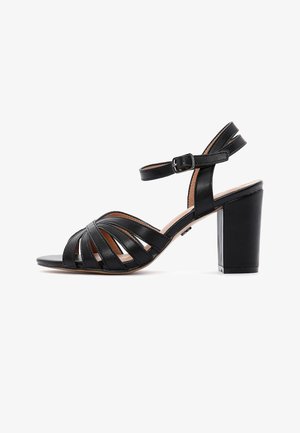 Derimod, Sandalen met hoge hak - black