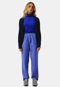 Authentic Cashmere COLOMBIS FULL ZIP WITH HOOD - Kardigan - navy