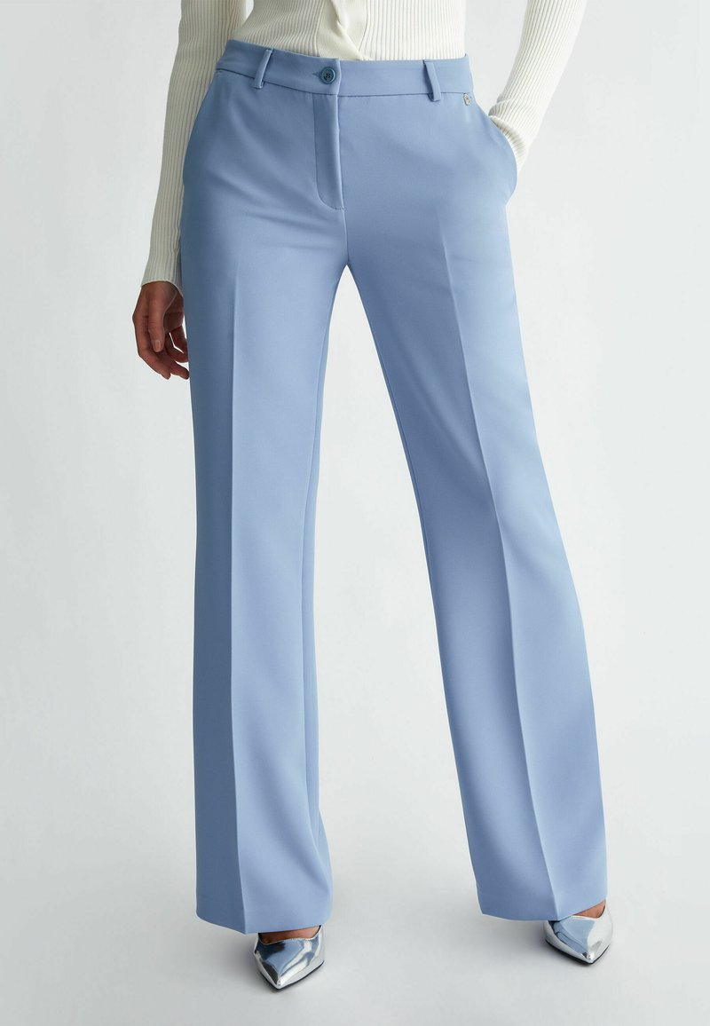 LIU JO FLARED CREPE  - Chino - blue