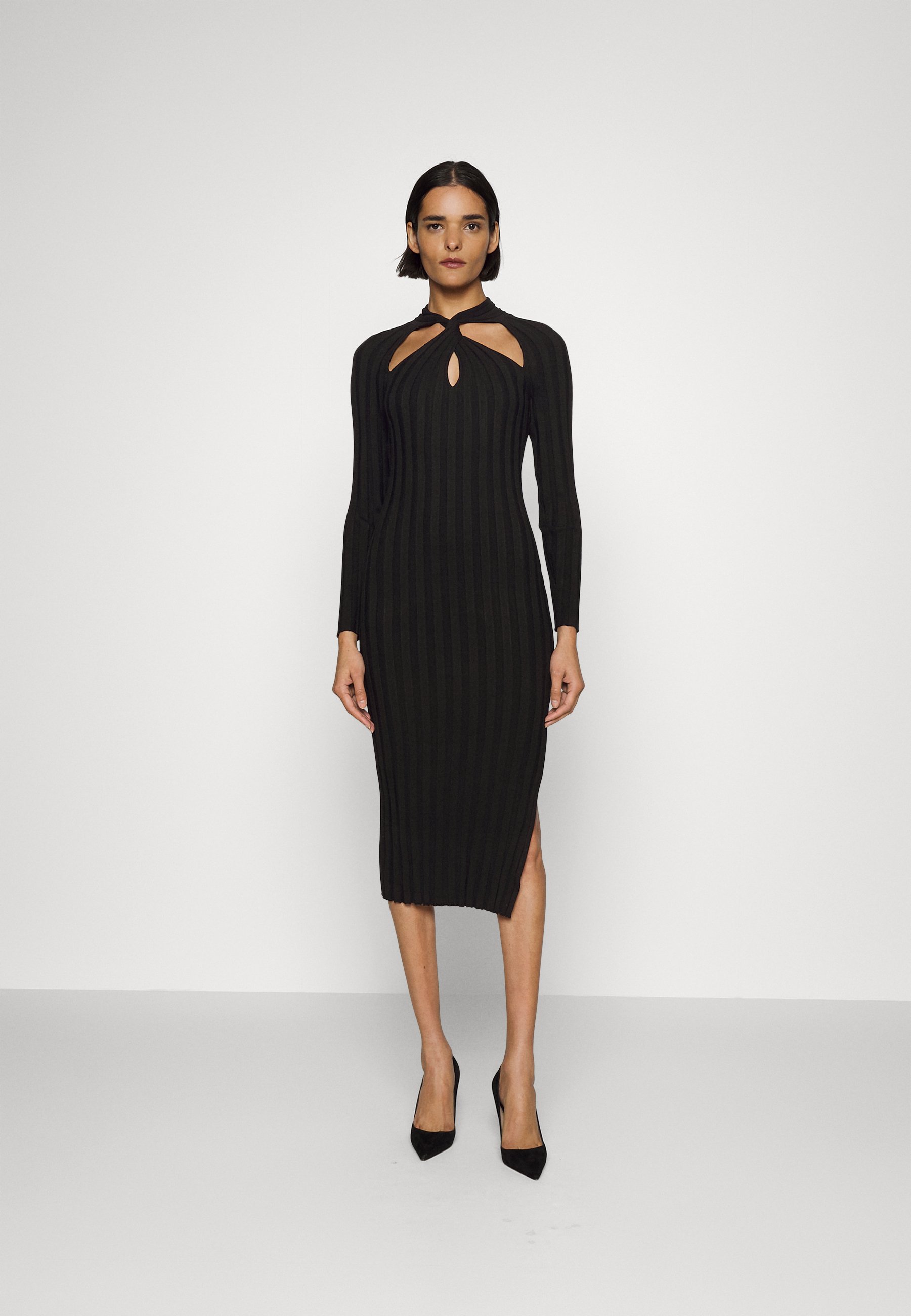 Milly Gebreide jurk - black/zwart - Zalando.nl
