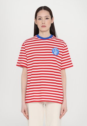 LOUISE STRIPED - Print T-shirt - red