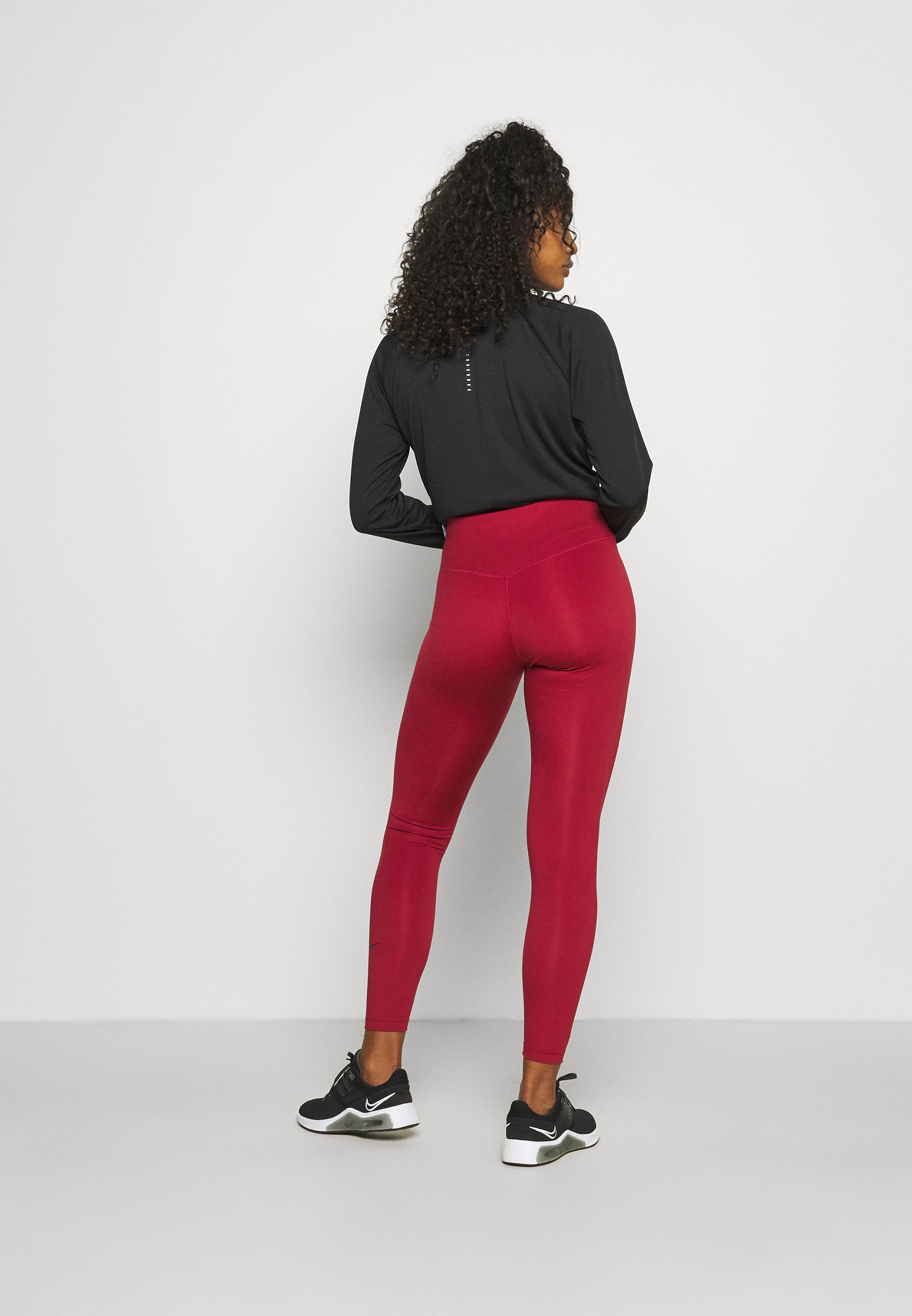 ONE - Leggings - pomegranate/black 