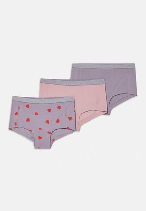 NKFHIPSTER HEARTS 3 PACK - Nohavičky/Slipy - lavender gray