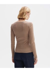 OPUS SOFT SLIM FIT BASIC - Longsleeve - nutmeg
