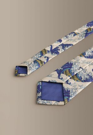Next, REGULAR FIT - SILK WAVE DESIGN TIE - Cravate - blue