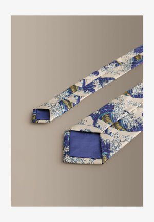 Next, REGULAR FIT - SILK WAVE DESIGN TIE - Cravate - blue