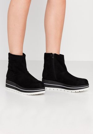 Keilstiefelette - black