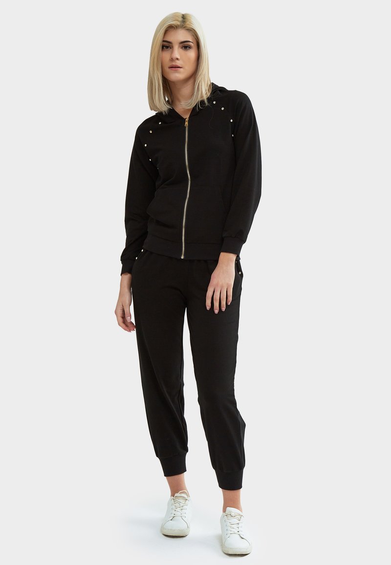 Damen Sweatshirts | INFLUENCER Sweatjacke black/schwarz - CS02766 Damen Sweatshirts | INFLUENCER Sweatjacke black/schwarz - CS02766