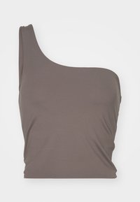 BIANCA TANK ONE SHOULDER - Felső - porcini