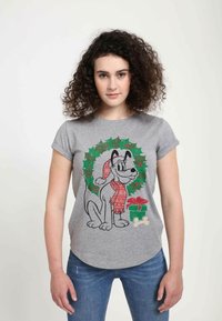 Henry Tiger MICKEY CLASSIC CHRISTMAS FAIRISLE PLUTO - T-shirt z nadrukiem