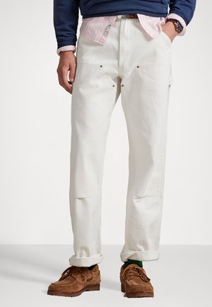 DUNGAREE FIT CANVAS CARPENTER TROUSER - Jeans Relaxed Fit - deckwash white