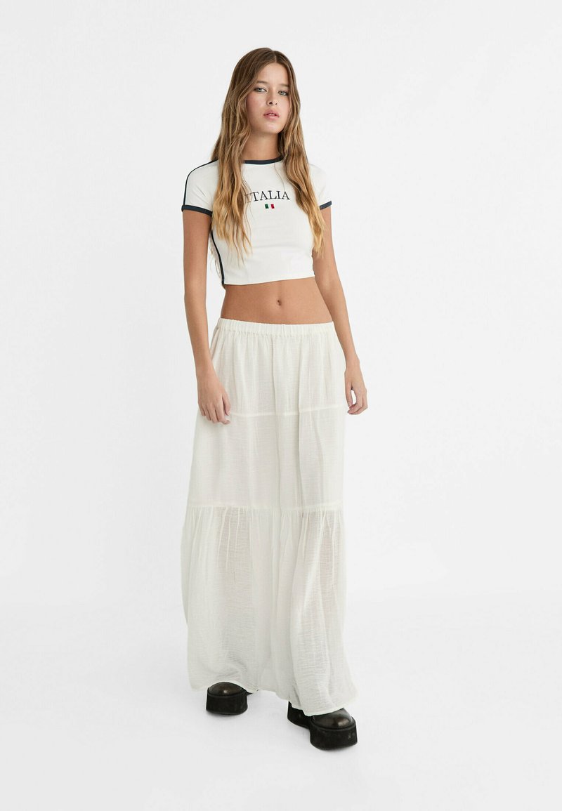 Stradivarius Maxirok wit Stradivarius Maxirok wit