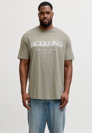 Jack & Jones, Plus Size - Trükipildiga T-särk - vetiver