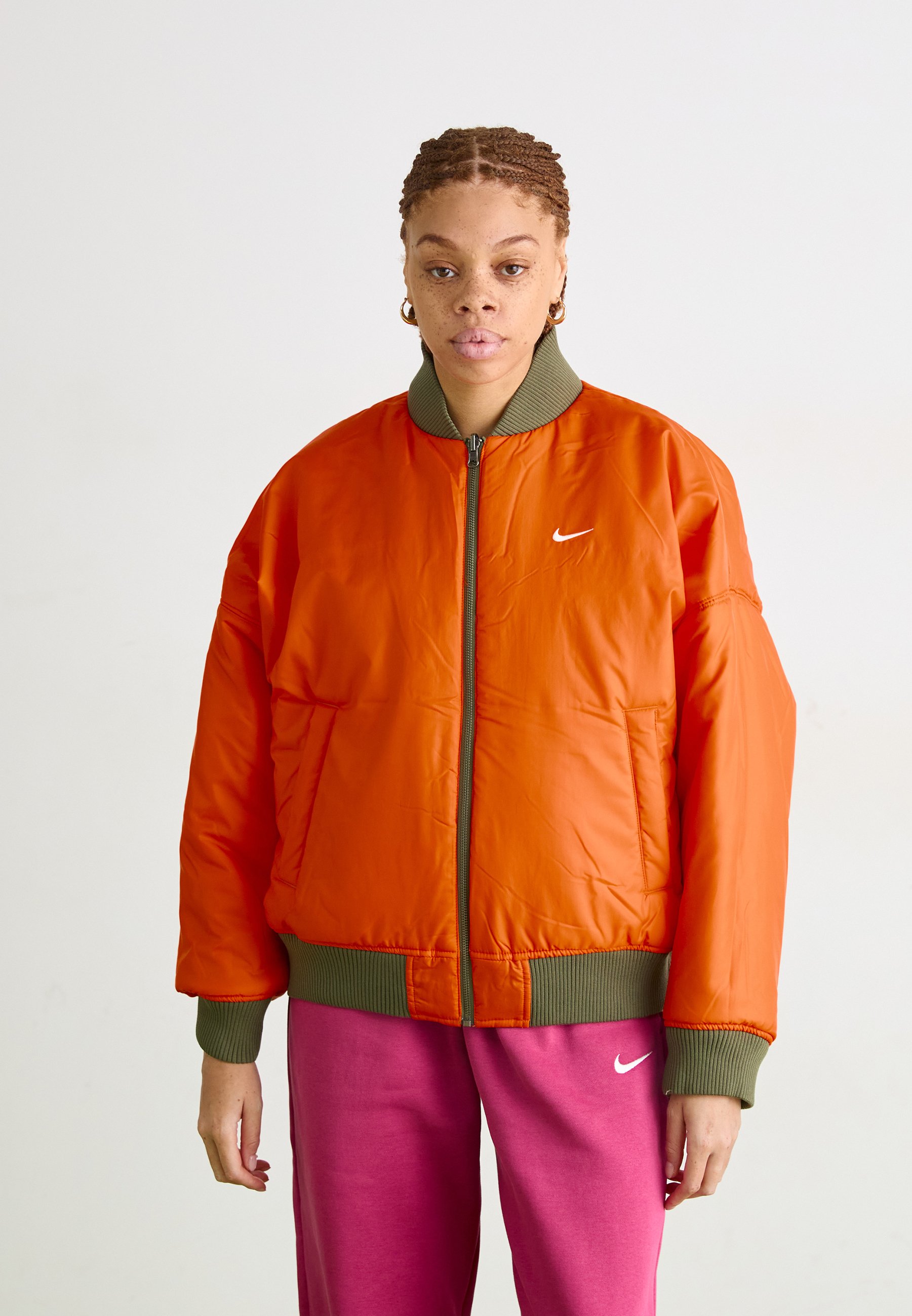 orange nike jacket women's
