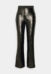 SEQUIN EVENING PANTS - Bukse - black