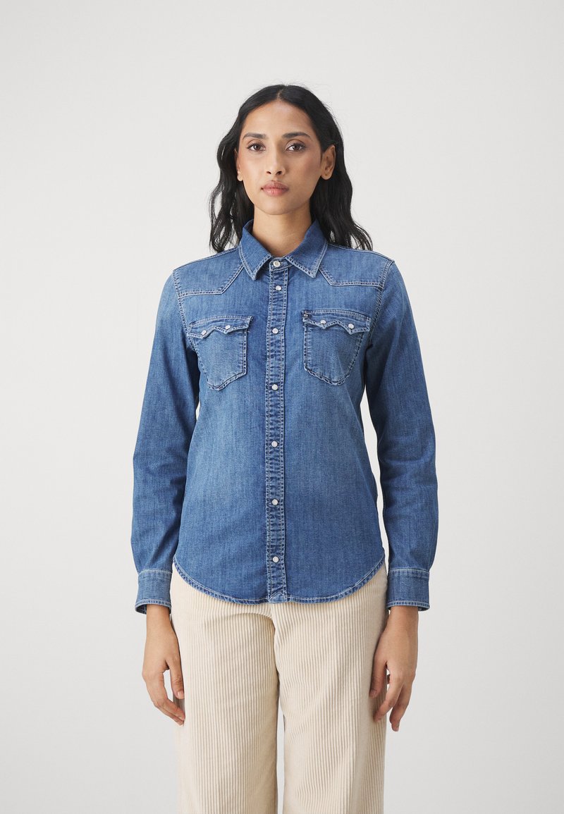 Levi's Dorsey XL Western Camisa Mujer Indigo Stonewash (Azul) S