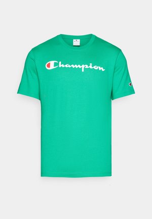 Champion ICONS CREWNECK WITH LARGE LOGO - Print T-shirt - green