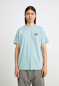 Columbia EXPLORERS CANYON BACK TEE - T-shirts med print - crushed blue