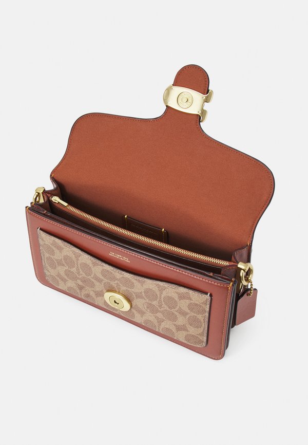 SIGNATURE TABBY SHOULDER BAG - Cross body bag - tan rust3
