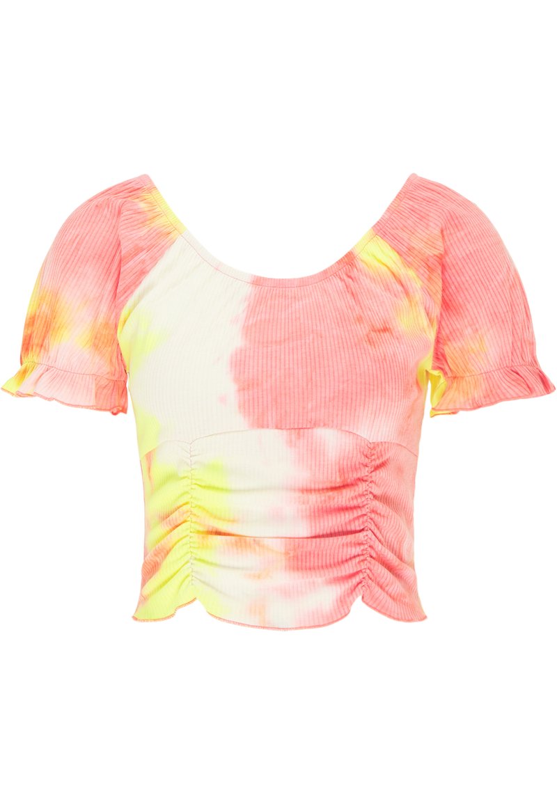 myMo T-shirt print donkerroze