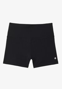 ESSENTIAL MID RISE BOOTY SHORTS - Retuusid - black