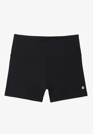 ESSENTIAL MID RISE BOOTY SHORTS - Leggings - black