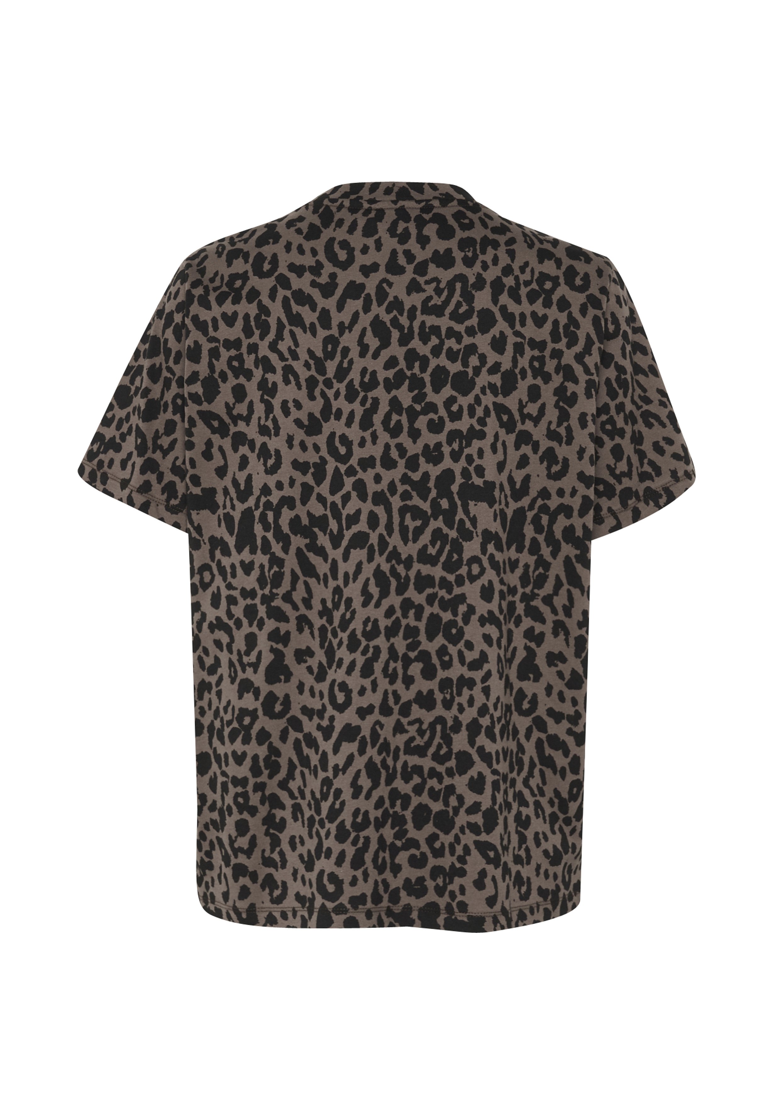 Saint Tropez ZHERSZ - Print T-shirt - chocolate brown leopard