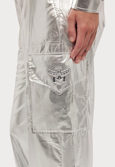 MCM METALLIC PANTS  - Cargo trousers - silver