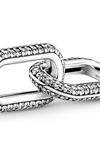 Pandora STYLING  PAVÉ  DOUBLE LINK - Talizman - silver coloured