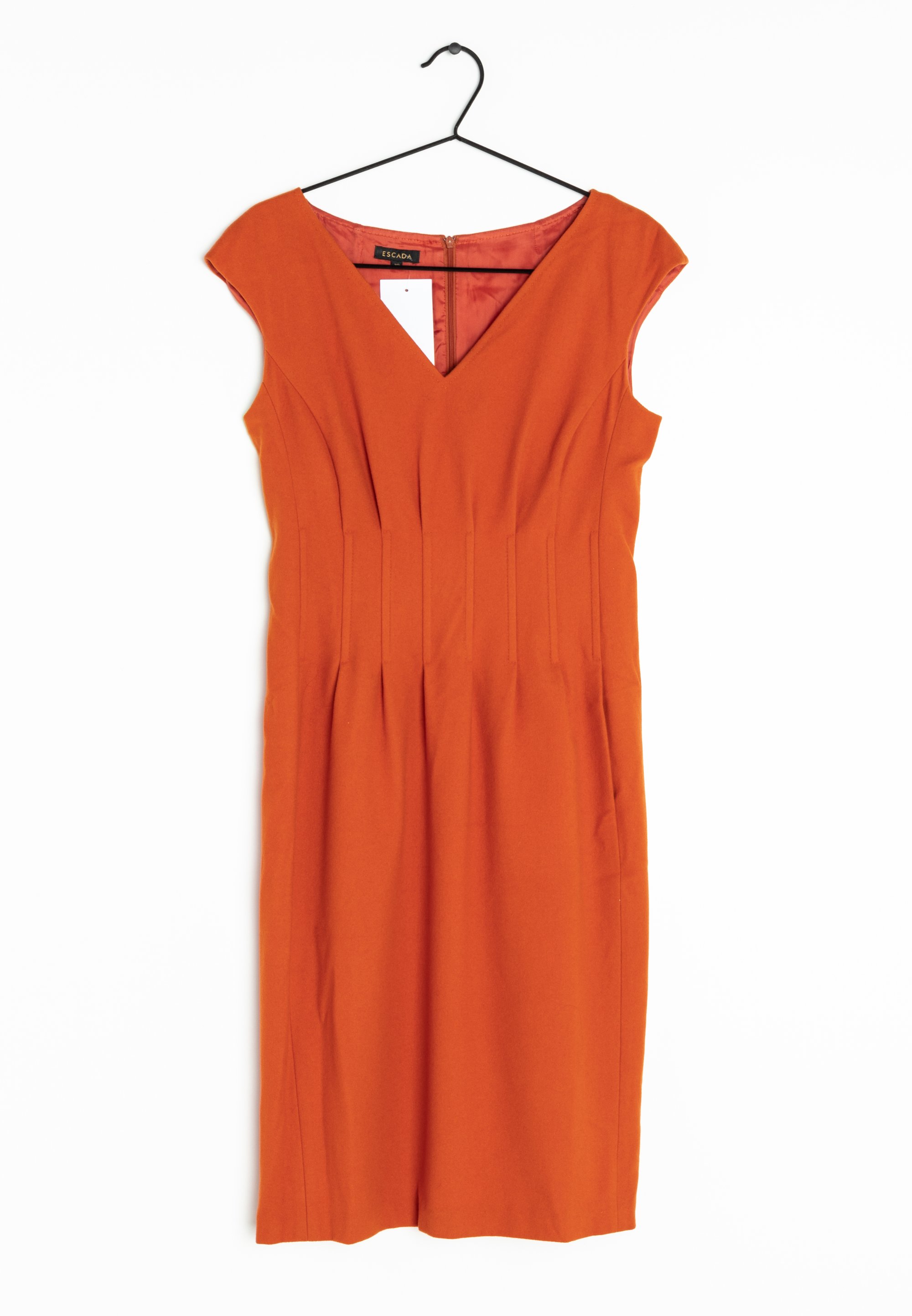 escada orange dress ESCADA