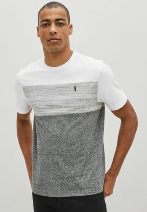 Next BLOCK REGULAR - T-Shirt print - grey