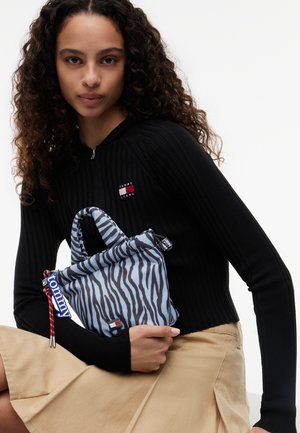 Tommy Jeans, ZEBRA - Τσάντα χιαστί - iceland blue zebra