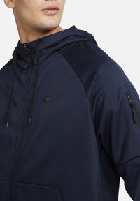 Nike Performance Felpa con zip - obsidian obsidian black