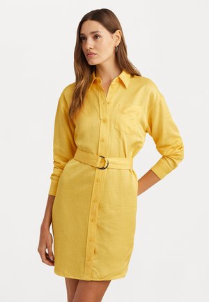 LORIDEL LONG SLEEVE DAY DRESS - Srajčna obleka - lemon daffodil